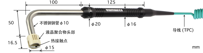 高性能静止表面用温度传感器　S系列 E型热电偶 S-113E-01-1-TPC1-ANP K型热电偶 S-113K-01-1-TPC1-ANP