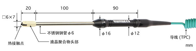 E型热电偶 S-411E-01-1-TPC1-ANP K型热电偶 S-411K-01-1-TPC1-ANP