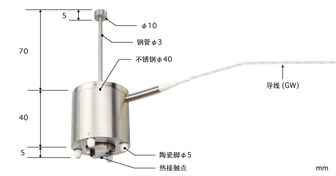 抚州E型热电偶 S-780E-GW1-ANP K型热电偶 S-780K-GW1-ANP