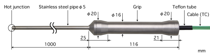 盐城E型热电偶：BC-51E-030-TC1-ANPC K型热电偶：BC-51K-030-TC1-ANPC