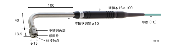 定西E型热电偶 A-233E-01-1-TC1-ANP K型热电偶 A-233K-01-1-TC1-ANP