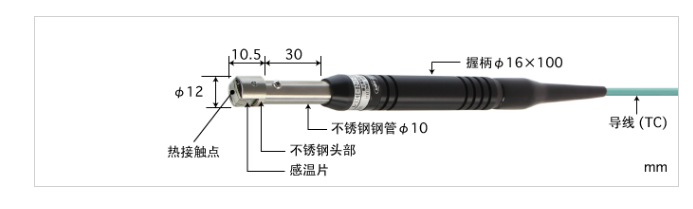 西安E型热电偶 A-331E-00-1-TC1-ANP K型热电偶 A-331K-00-1-TC1-ANP