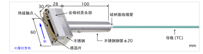 中山E型热电偶 : S-581E-01-0-TC1-W K型热电偶 : S-581K-01-0-TC1-W